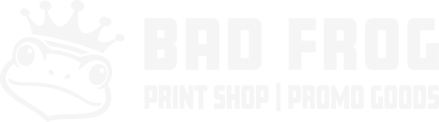 Bad Frog Print and Promo logo